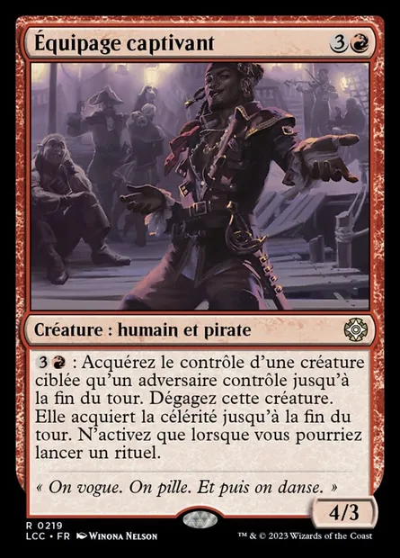 Équipage captivant, carte Magic LCC 219 — extension The Lost Caverns of Ixalan Commander