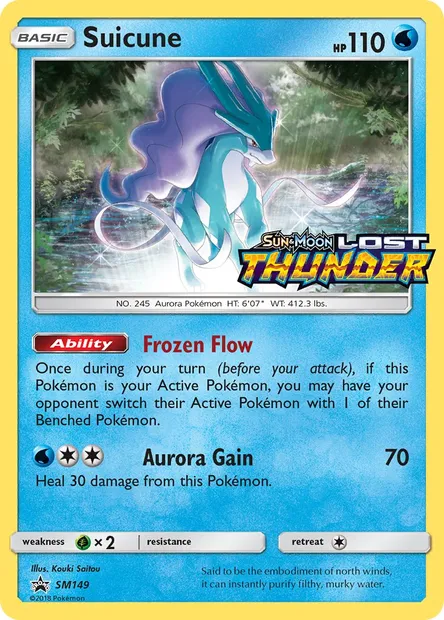 Suicune, carte Pokémon SM 149 — extension Promo SM