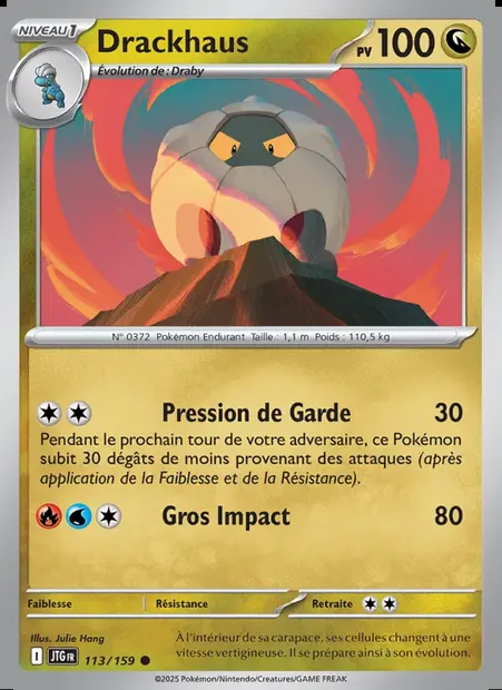 Drackhaus, carte Pokémon JTG 113 — extension Aventures Ensemble
