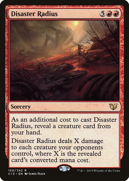 Disaster Radius, Magic card C15 150 — Commander 2015 set