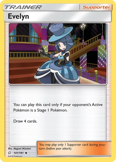 Evelyn, Pokémon card TEU 141 — Team Up set