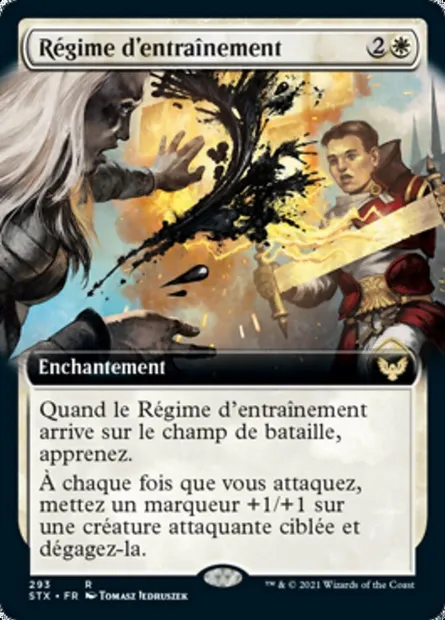 Régime d'entraînement, carte Magic STX 293 — extension Strixhaven: l'Académie des Mages