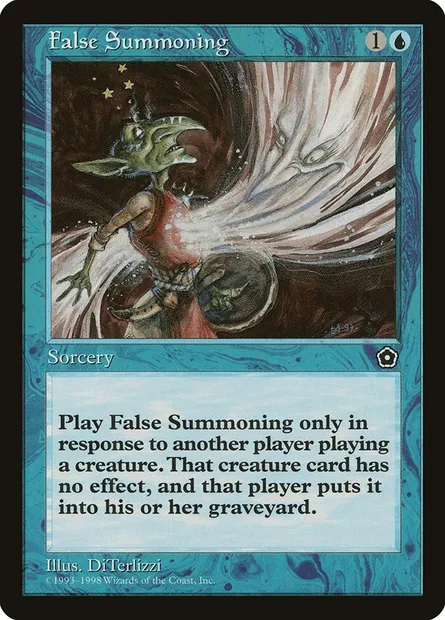 Fausse invocation, carte Magic P02 40 — extension Portal Second Age