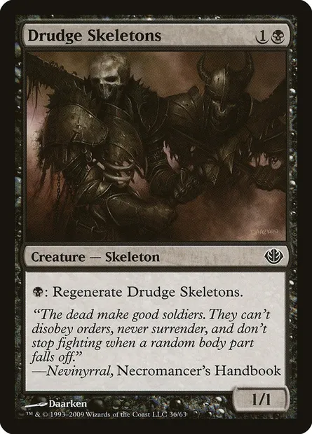 Drudge Skeletons, Magic card DDD 36 — Duel Decks: Garruk vs. Liliana set
