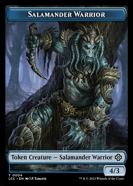 Salamander Warrior, Magic card TLCC 4 — The Lost Caverns of Ixalan Commander Tokens set