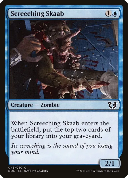 Skaab grinçant, carte Magic DDQ 48 — extension Duel Decks: Blessed vs. Cursed