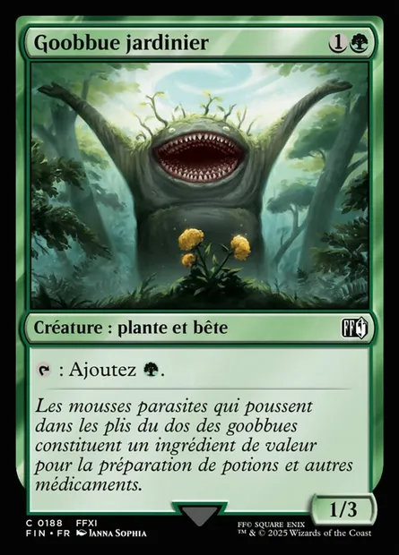 Goobbue jardinier, carte Magic FIN 188 — extension Final Fantasy