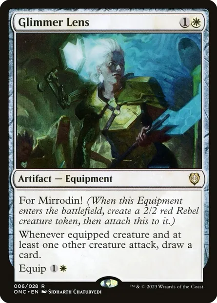 Glimmer Lens, Magic card ONC 6 — Phyrexia: All Will Be One Commander set