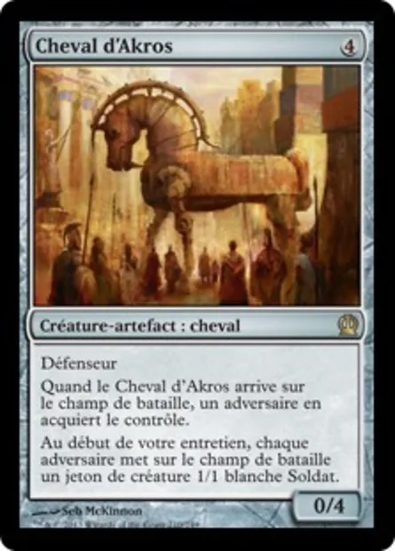 Cheval d'Akros, carte Magic THS 210 — extension Theros