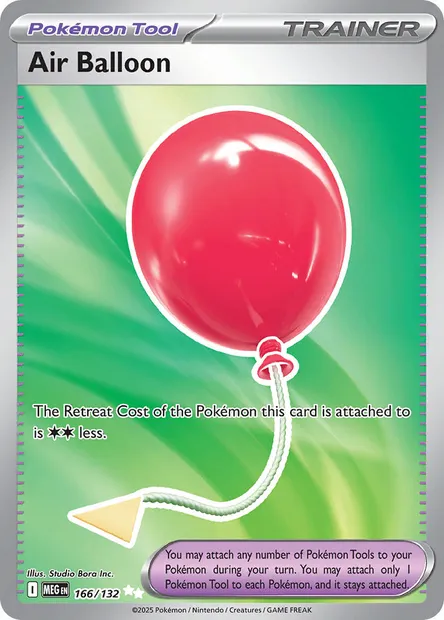 Air Balloon, Pokémon card MEG 166 — Mega Evolution set