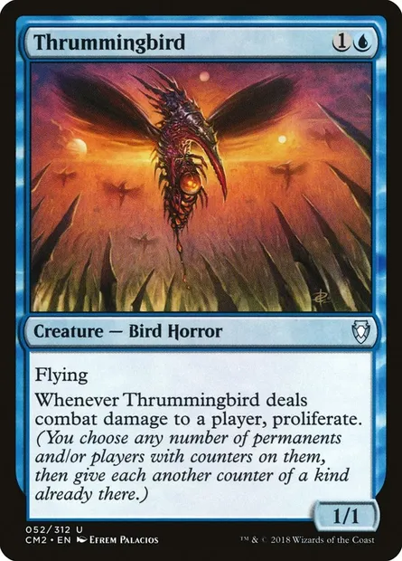 Thrummingbird, Magic card CM2 52 — Commander Anthology Volume II set