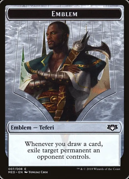 Teferi, Hero of Dominaria Emblem, carte Magic TMED G7 — extension Mythic Edition Tokens