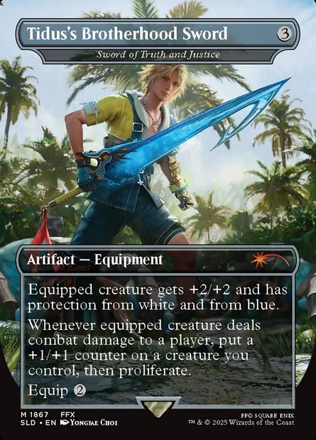 Épée de Vérité et de Justice, carte Magic SLD 1867 — extension Secret Lair Drop
