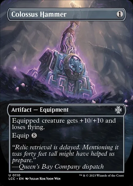 Colossus Hammer, Magic card LCC 110 — The Lost Caverns of Ixalan Commander set