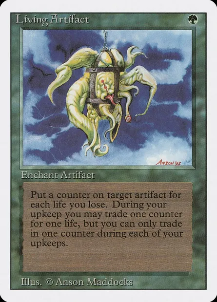 Artefact vivant, carte Magic 3ED 209 — extension Revised Edition