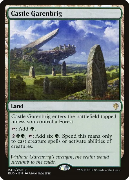 Castle Garenbrig, Magic card ELD 240 — Throne of Eldraine set