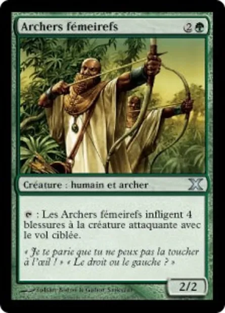 Archers fémeirefs, carte Magic 10E 264 — extension Dixième édition