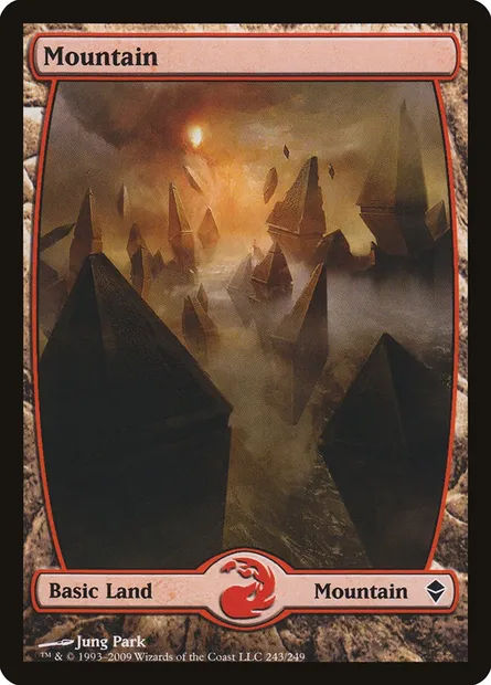 Mountain, Magic card ZEN 243 — Zendikar set