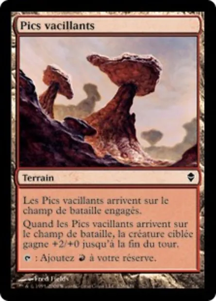 Pics vacillants, carte Magic ZEN 226 — extension Zendikar