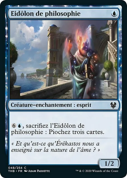 Eidôlon de philosophie, carte Magic THB 48 — extension Theros Beyond Death
