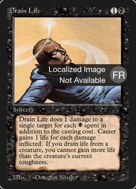 Drain Life, Magic card FBB 106 — Foreign Black Border set