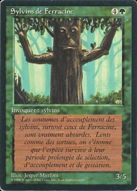 Ironroot Treefolk, Magic card FBB 204 — Foreign Black Border set