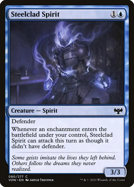 Steelclad Spirit, Magic card VOW 80 — Innistrad: Crimson Vow set