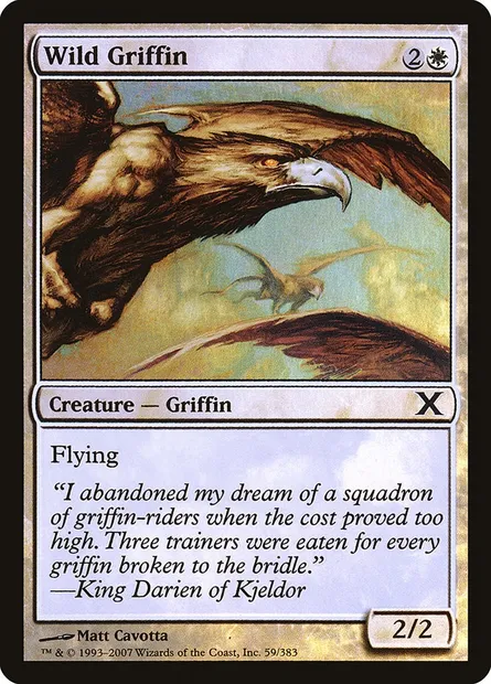 Wild Griffin, Magic card 10E 59★ — Tenth Edition set