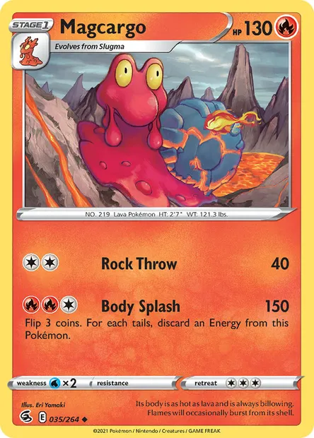 Magcargo, Pokémon card FST 35 — Fusion Strike set