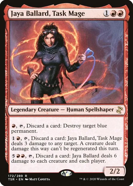 Jaya Ballard, Task Mage, Magic card TSR 172 — Time Spiral Remastered set