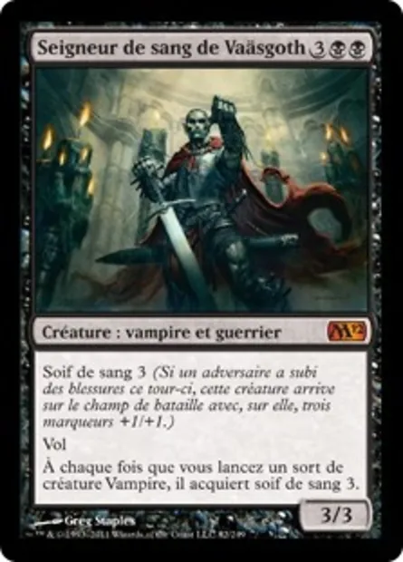 Seigneur de sang de Vaäsgoth, carte Magic M12 82 — extension Magic 2012