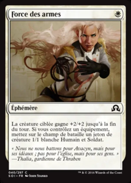 Force des armes, carte Magic SOI 40 — extension Ténèbres sur Innistrad