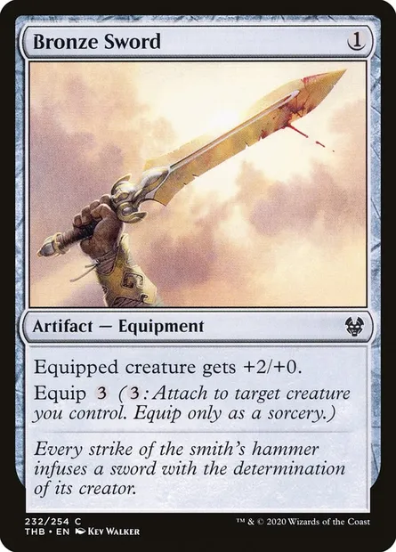 Bronze Sword, Magic card THB 232 — Theros Beyond Death set