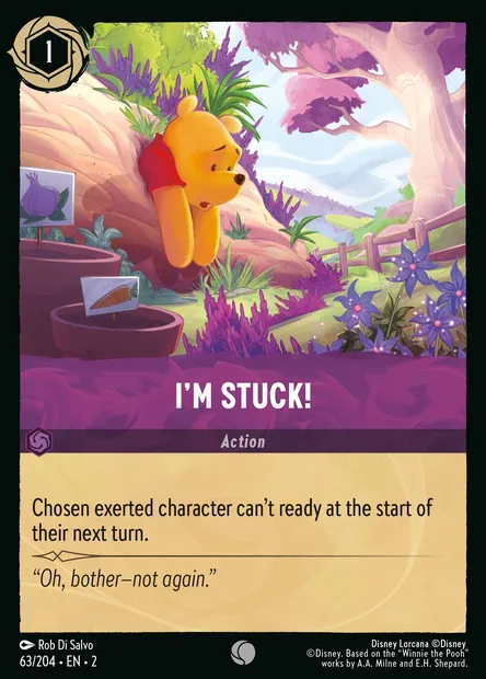 I'm Stuck!, Disney Lorcana card CH2-063 — Rise of the Floodborn set