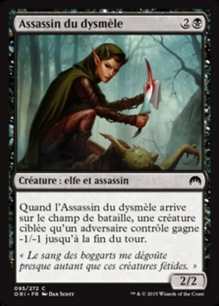 Assassin du dysmèle, carte Magic ORI 95 — extension Magic Origines