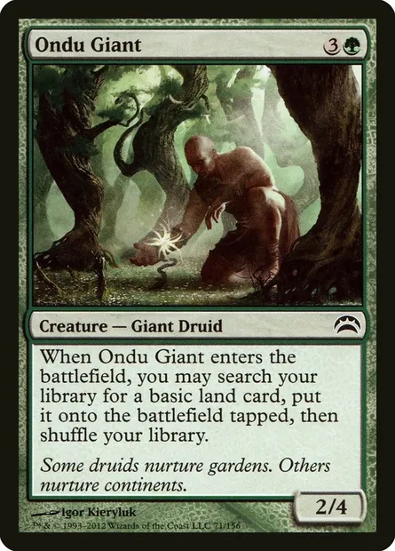 Ondu Giant, Magic card PC2 71 — Planechase 2012 set