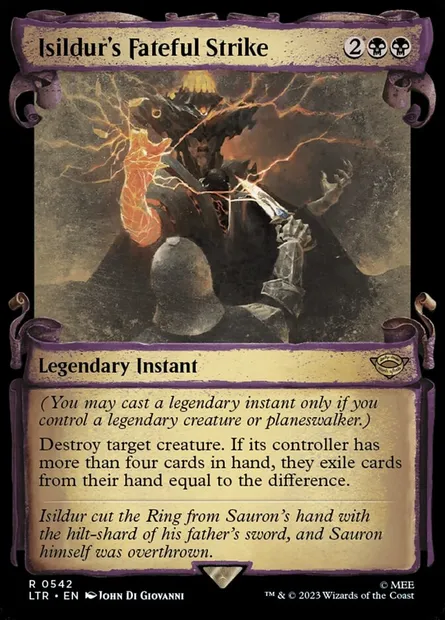 Isildur's Fateful Strike, Magic card LTR 542 — The Lord of the Rings: Tales of Middle-earth set