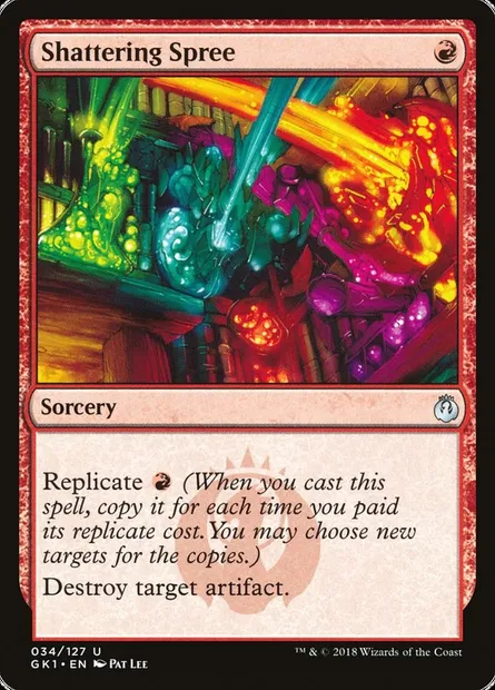 Shattering Spree, Magic card GK1 34 — GRN Guild Kit set