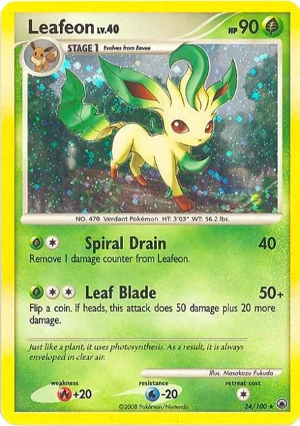 Leafeon Lv.40, carte Pokémon TDX 024 — extension Theme Deck & Blisters Exclusives