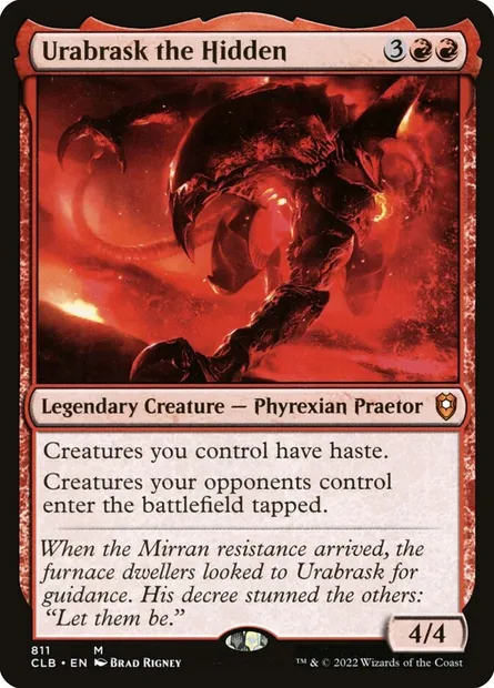 Urabrask the Hidden, Magic card CLB 811 — Commander Legends: Battle for Baldur's Gate set