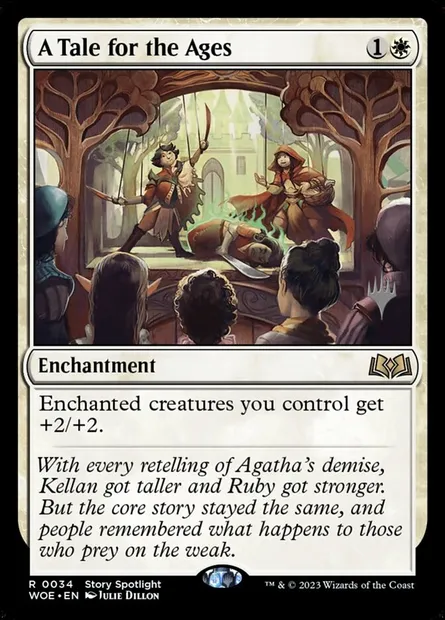 Un conte éternel, carte Magic PWOE 34p — extension Wilds of Eldraine Promos