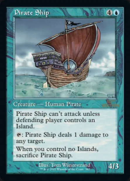 Pirate Ship, Magic card 30A 367 — 30th Anniversary Edition set