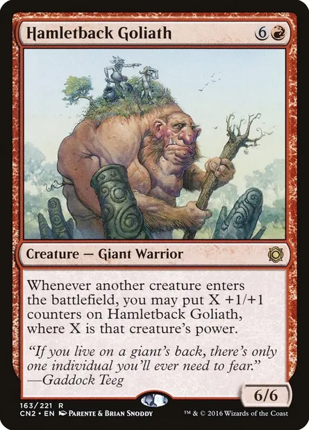 Hamletback Goliath, Magic card CN2 163 — Conspiracy: Take the Crown set