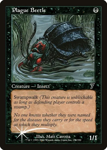 Plague Beetle, Magic card 7ED 155★ — Seventh Edition set
