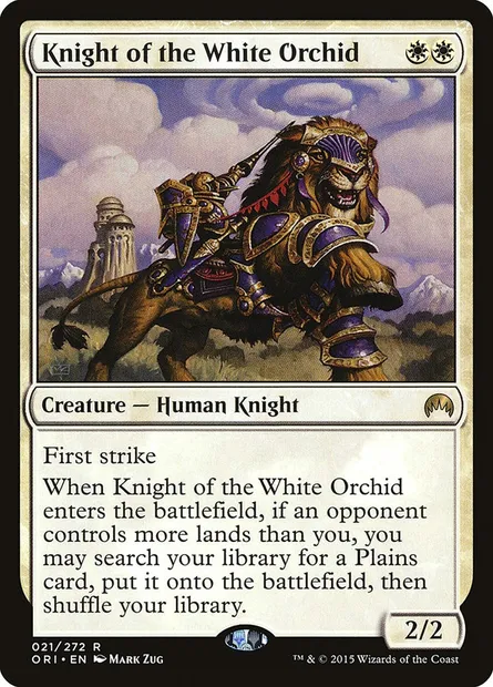 Knight of the White Orchid, Magic card ORI 21 — Magic Origins set