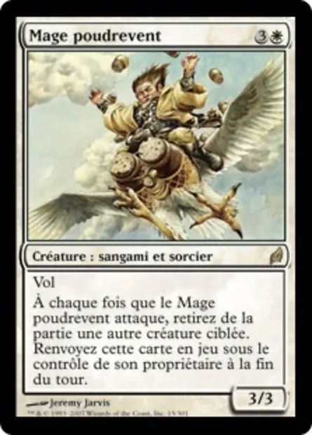 Mage poudrevent, carte Magic LRW 15 — extension Lorwyn