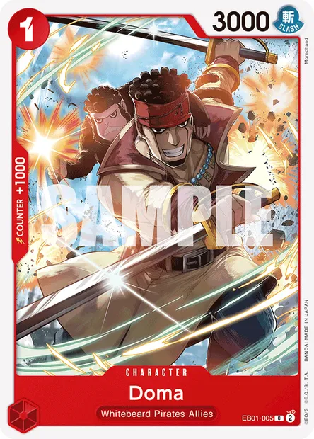 Doma, One Piece card EB01-005 — MEMORIAL COLLECTION set