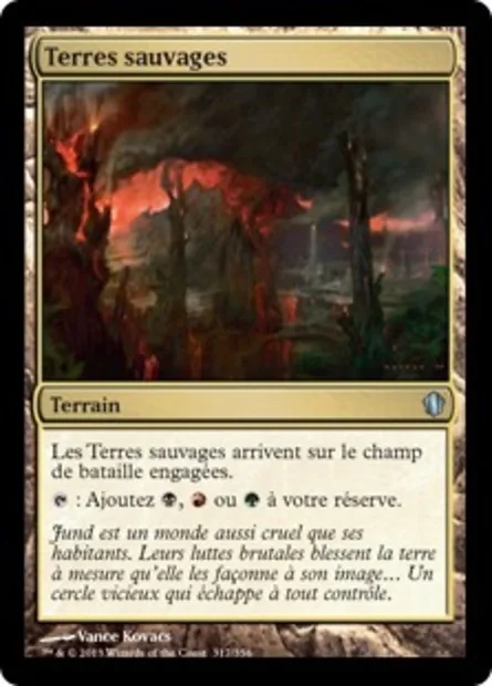 Terres sauvages, carte Magic C13 317 — extension Commander 2013