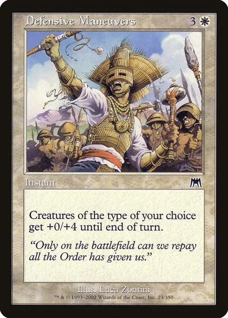 Defensive Maneuvers, Magic card ONS 23 — Onslaught set