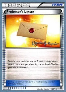 Professor's Letter, Pokémon card WCD15 123-2 — World Championship Decks 2015 set